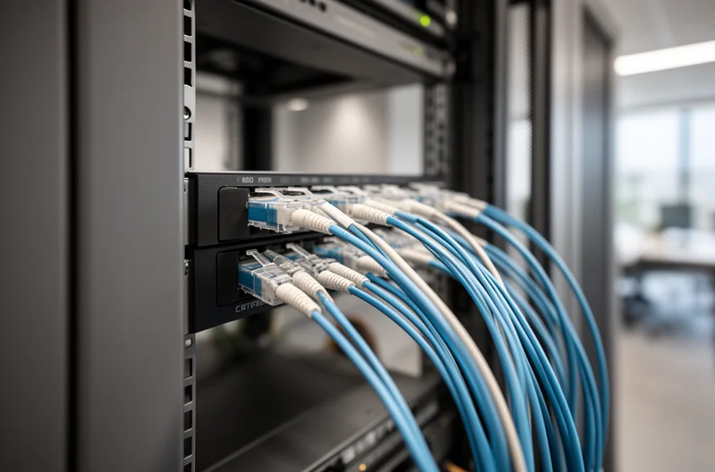 Técnico realizando mantenimiento preventivo en servidor empresarial Madrid, Equipo de soporte informático trabajando en oficina de empresa madrileña, Panel de monitorización de sistemas informáticos en tiempo real, Ingeniero configurando firewall y sistemas de seguridad para empresa, Sala de servidores con infraestructura tecnológica optimizada y segura
